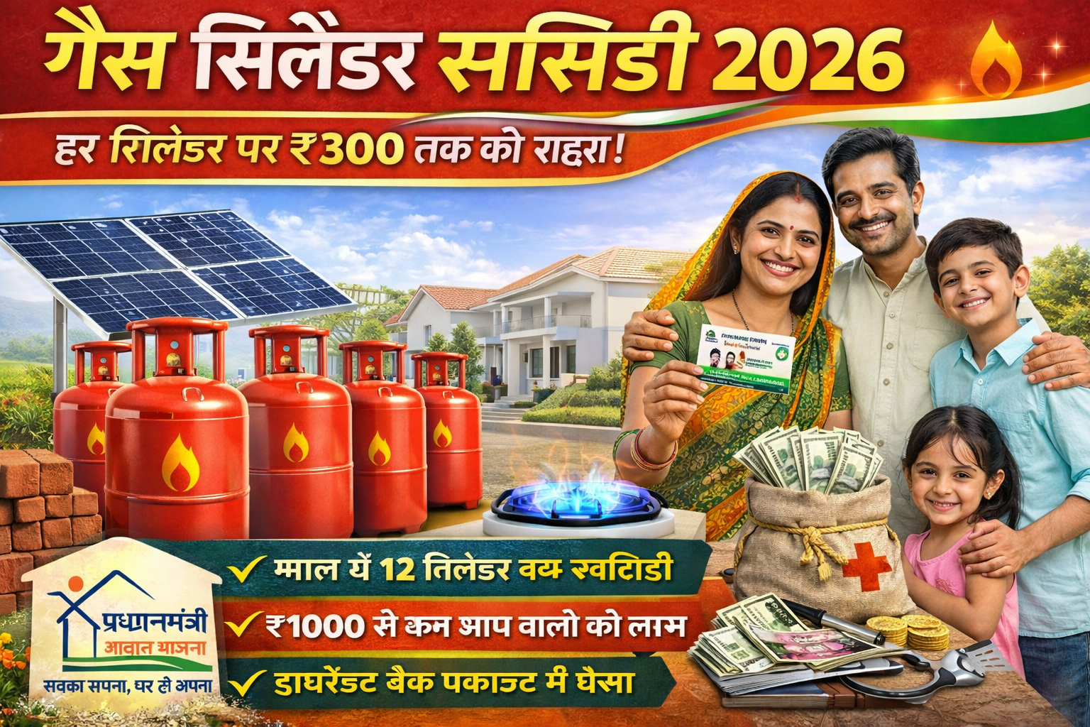 गैस सिलेंडर सब्सिडी 2026