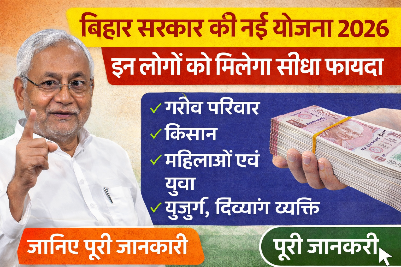 बिहार सरकार की नई योजना 2026