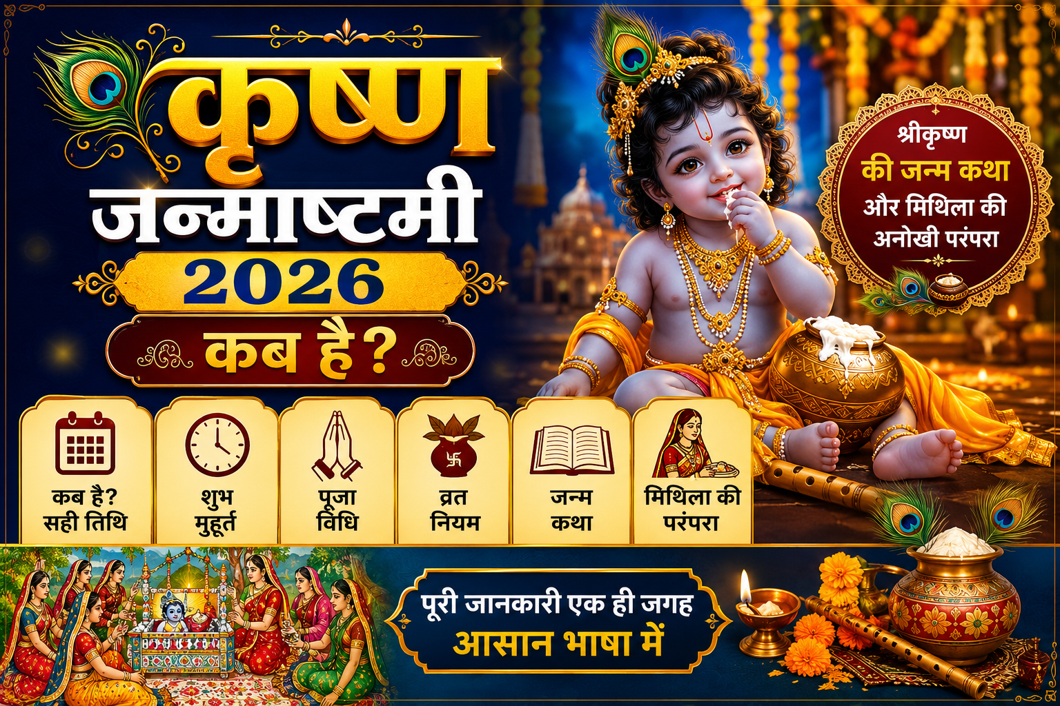 Krishna Janmashtami 2026 Puja Celebration