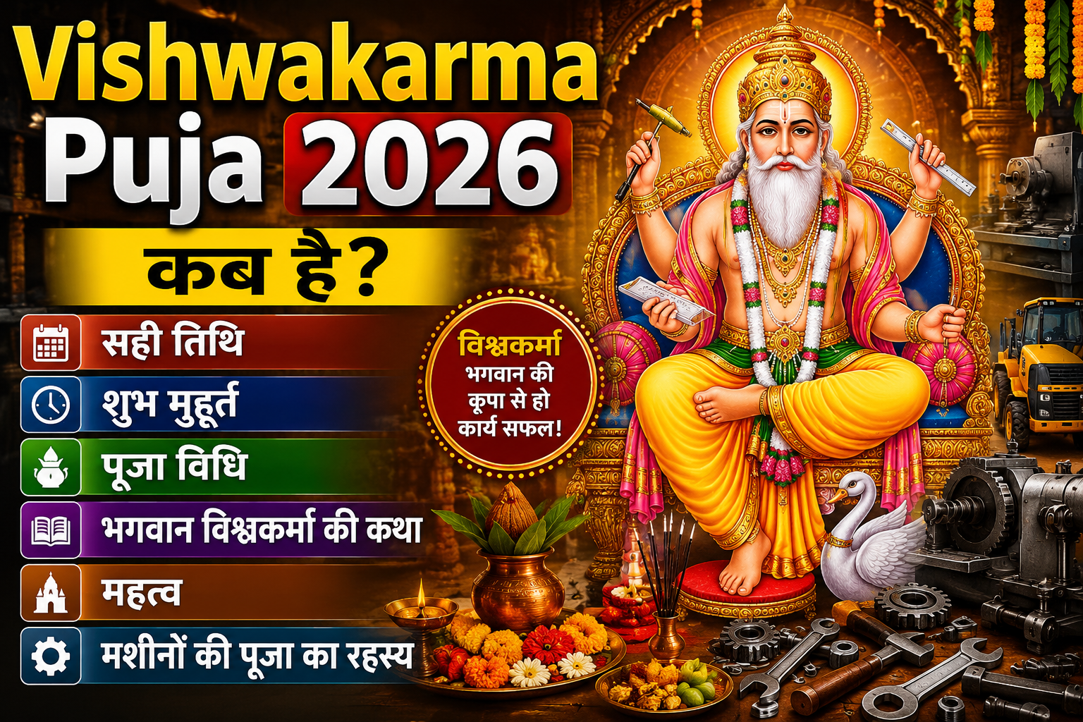 Vishwakarma Puja 2026 Puja Vidhi
