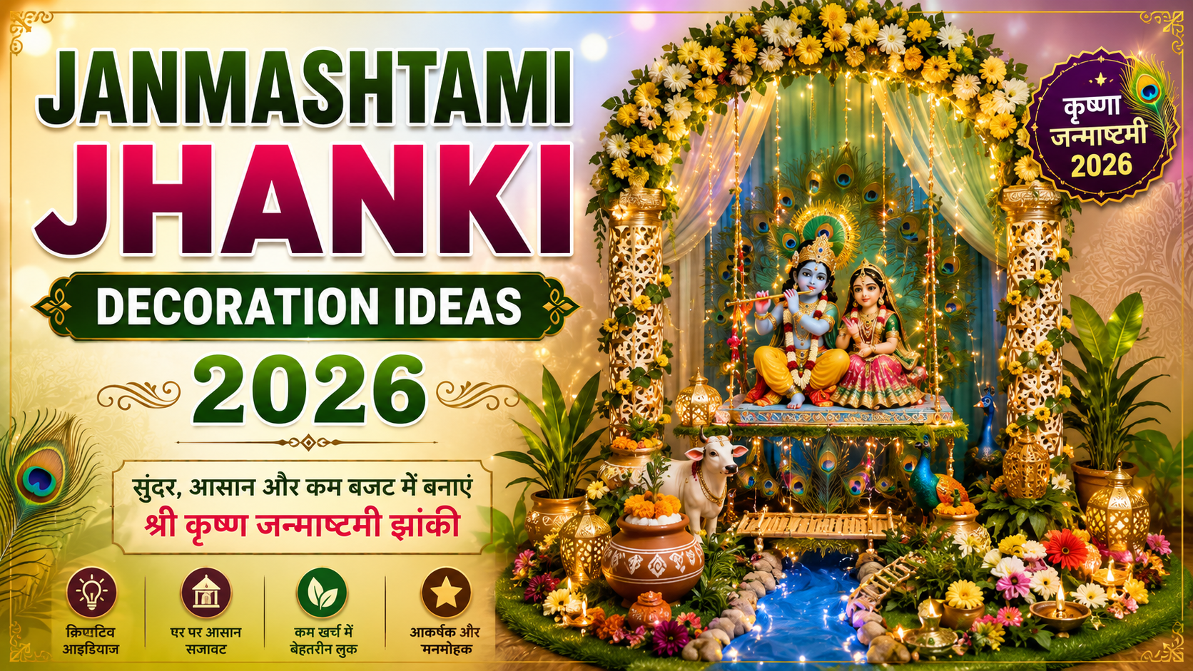 Janmashtami Jhanki Decoration Ideas 2026