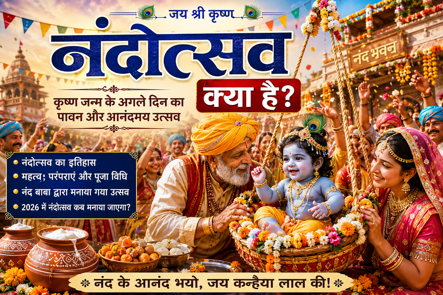 Nandotsav Kya Hai 2026 | Lord Krishna Celebration with Nand Baba